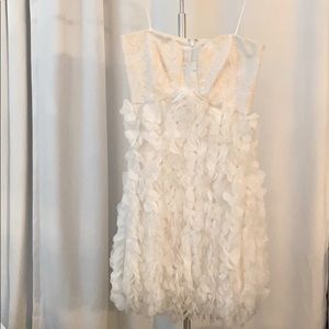 Tube dress with petal accent skirt